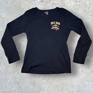 2023 Harley Davidson Mile High Long Sleeve T-Shirt XXL Bravado Denver Black